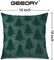 Christmas Tree Pillow Covers 18x18 Inch Set of 2, Xmas Winter Soft Plush Faux Fur Wool Decorative Throw Pillows Farmhouse Holiday Cushion Case for Home Decoration (Green) GC003-18
